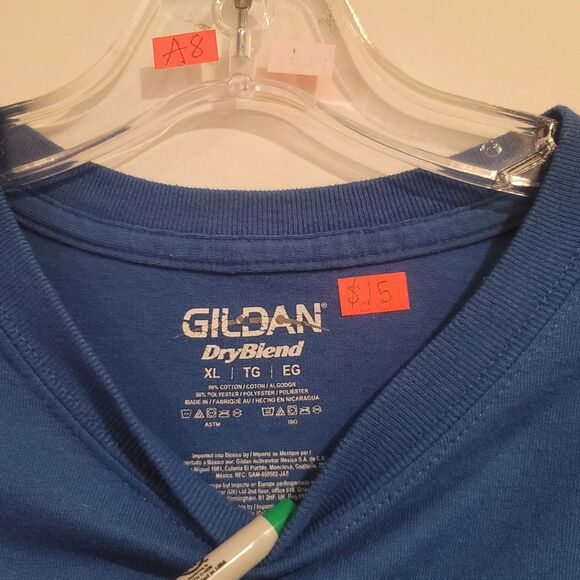 Vintage Toys R Us Employee T-Shirt Blue Gildan Short Sleeve Logo Tee - Picture 6 of 6